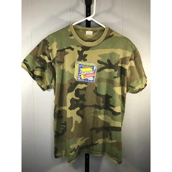 Supreme Other - Supreme FW19 Woodland Camo Cheese short sleeve tshirt Made USA sz Medium